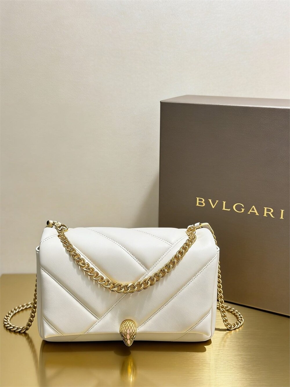 BVLGARI Serpenti Forever Maxi Chain Shoulder Bag